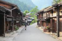 Passing through historic postal towns on the Nakasendo Way