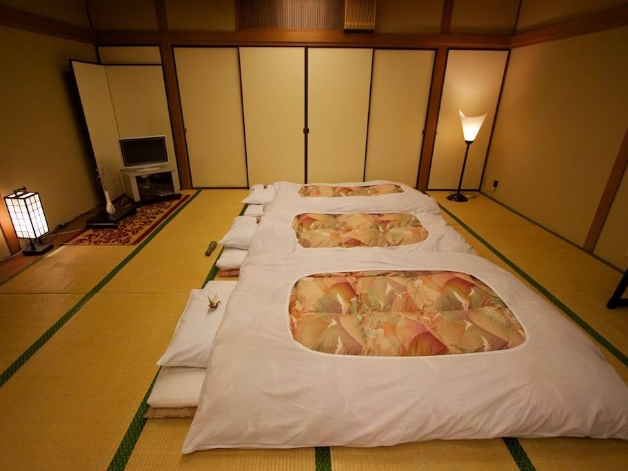 Ryokan triple room set-up