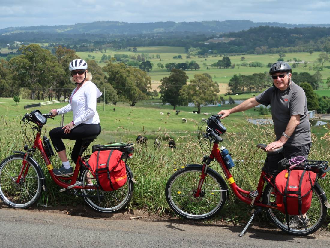 Ebikes on the route of the Southern Highlands Cycle to Robertson |  <i>Kate Baker</i>