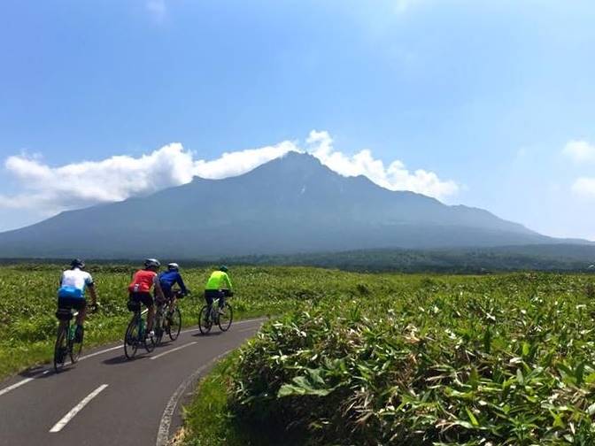 Taking in the scenery at handlebar level, Hokkaido