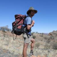 Stopping to admire the views on the Larapinta Trail |  <i>#cathyfinchphotography</i>
