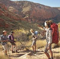 Enjoying the scenery on the Larapinta trail, Northern Territory -  Photo: Paddy Pallin 