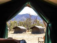 Get a good nights sleep in our comfortable and spacious safari-style tents |  <i>Karina Davila-Otoya</i>