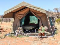 Get a good nights sleep in our comfortable and spacious safari-style tents |  <i>Karina Davila-Otoya</i>