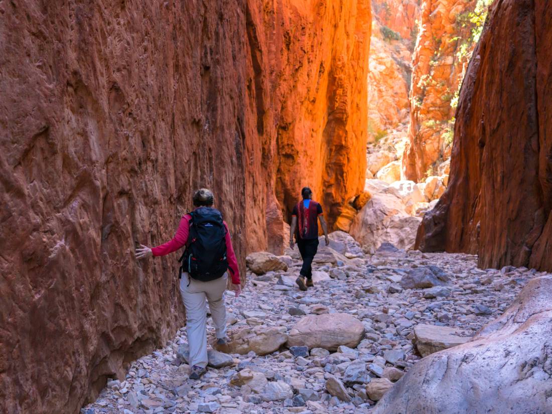 The cultural conversation at Standley Chasm will teach you more about Arrente country |  <i>Luke Tscharke</i>