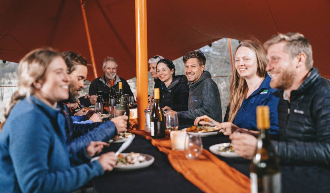 Enjoy delicious meals at our eco-comfort camps on the Larapinta Trail |  <i>Shaana McNaught</i>