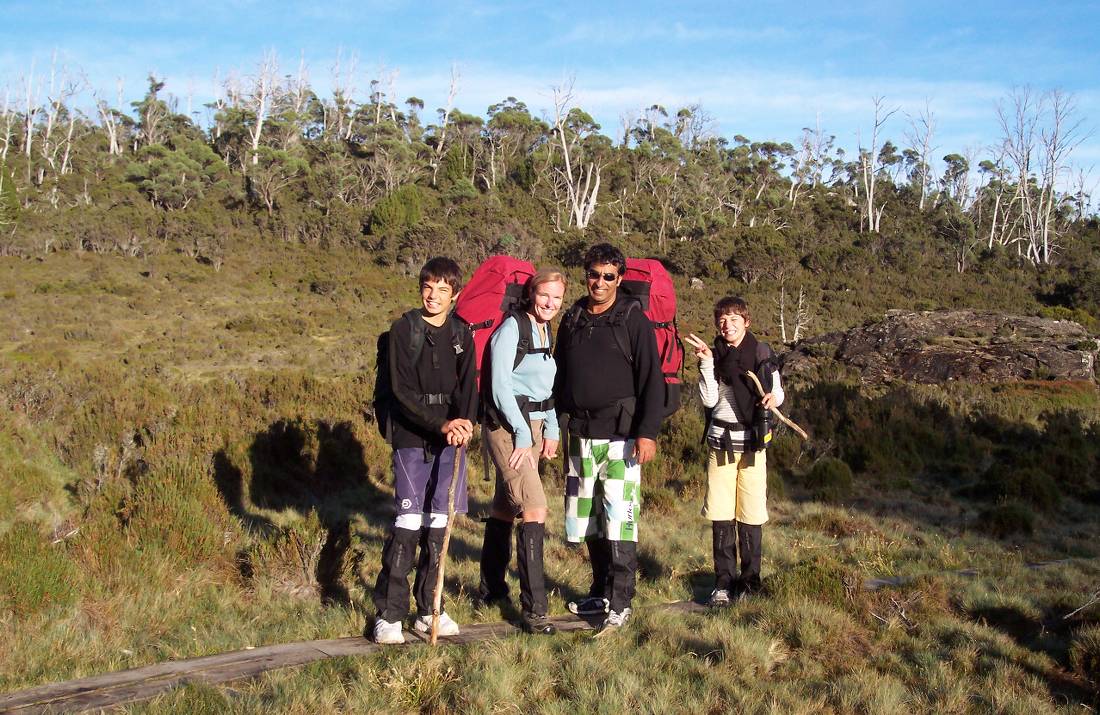 Family enjoying a walk in Cradle Mountain National Park | <i>Sue Badyari</i>