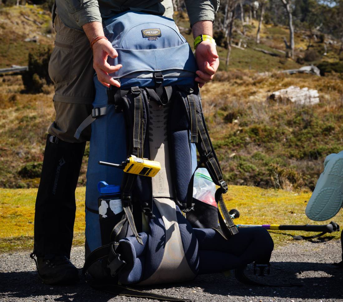 Backpack supplied on our Tasmanian treks |  Matt Horspool