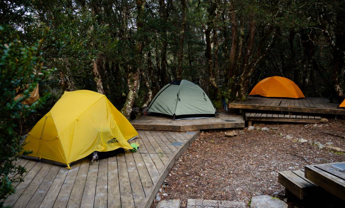 We supply quality, lightweight tents on our treks in Tasmania |  Matt Horspool