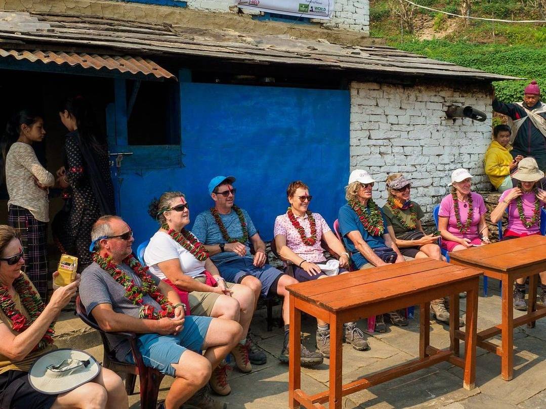 Lespar - we were welcomed so beautifully with a puja ceremony and got to see the village, the school and met some lovely people.  |  <i>Patrick OShea</i>