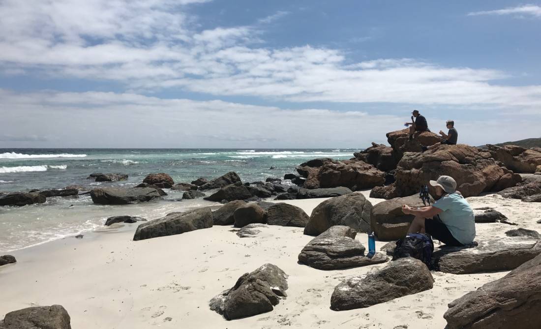 Resting at a beach along WA's Cape to Cape Track | <i>Catriona Sutherland</i>