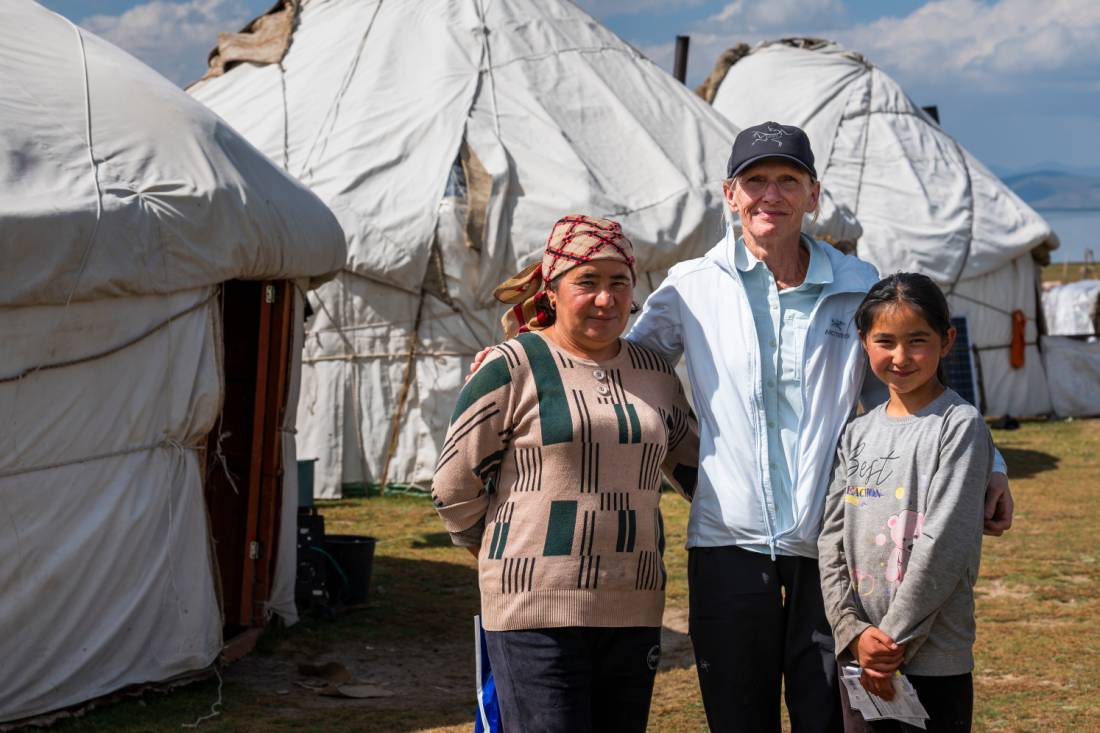 Connecting with the local people is a highlight of our trek in Kyrgyzstan | Lachlan Gardiner