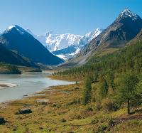 We camp at Akkem base with spectacular views of Belukha mountain -  Photo: Tim Cope