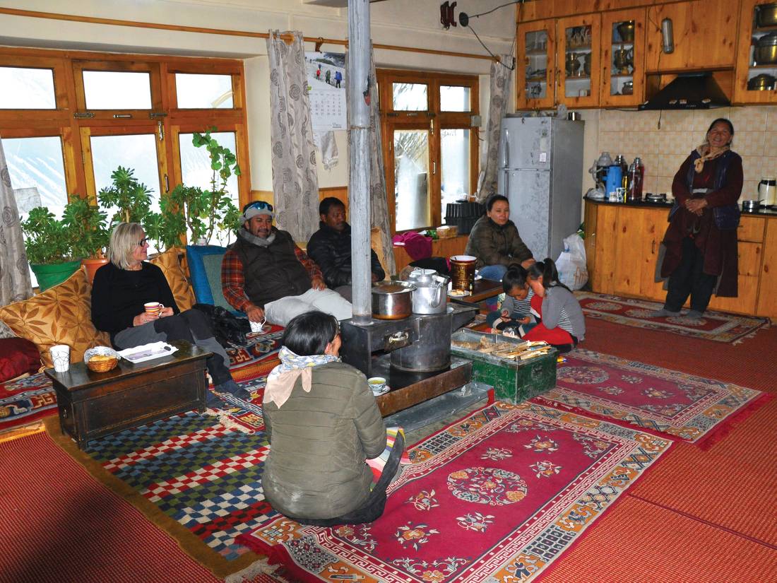 The living room of one of our homestays |  <i>Garry Weare</i>