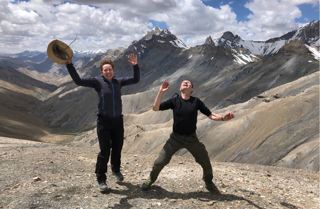 Happy to be on top of the Zalung La pass in Ladakh | <i>Brad Atwal</i>