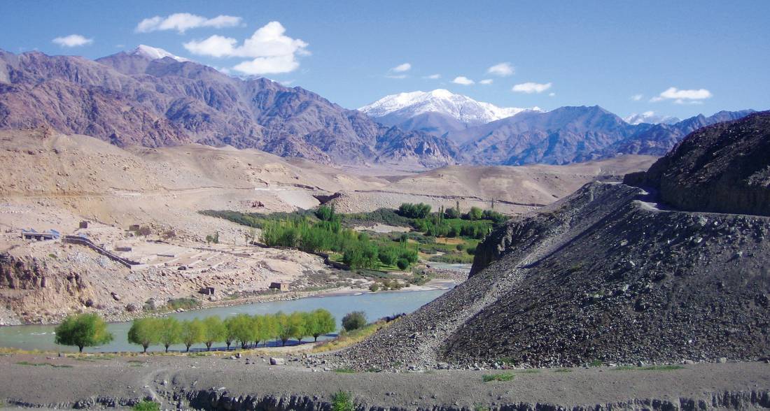 The view over the Indus River, at the start point of our Markha Valley Trek | <i>Bruce Gray</i>
