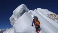 Approaching the summit of Cholo in perfect conditions, Khumbu region, Nepal |  <i>Soren Kruse Ledet</i>
