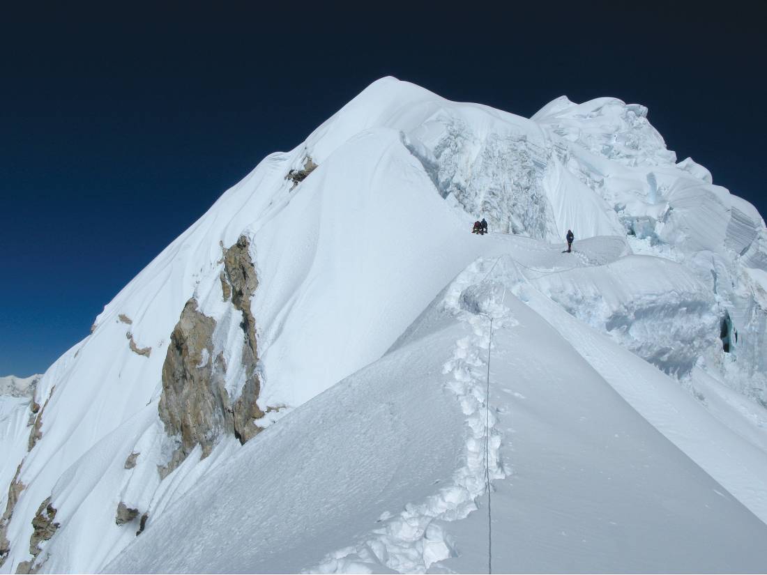 Ascending Baruntse |  <i>Simon Yates</i>