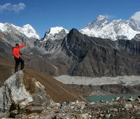 Enjoying the view at Gokyo Lake, in Nepal's Sagarmatha National Park -  Photo: Keri May