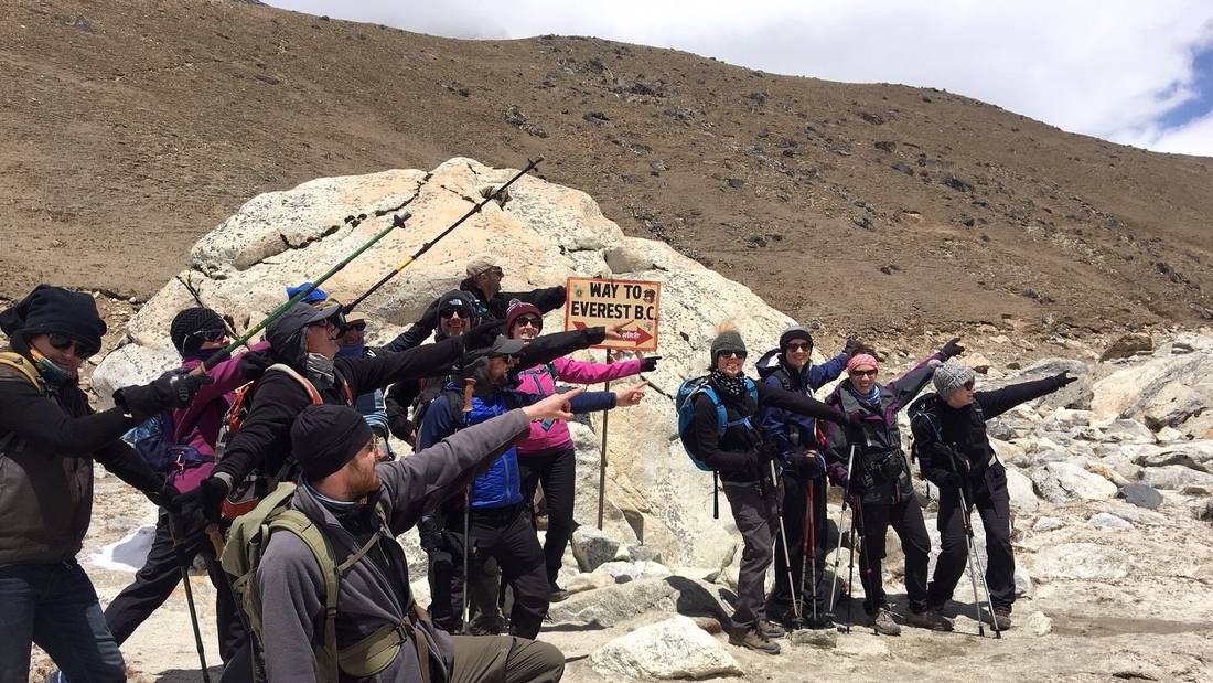 Everyone in fine form, as we close in on EBC! The final stretch! |  <i>Scott Richardson</i>