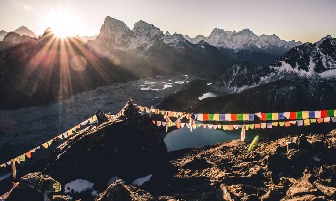 Sunrise at Gokyo Ri
