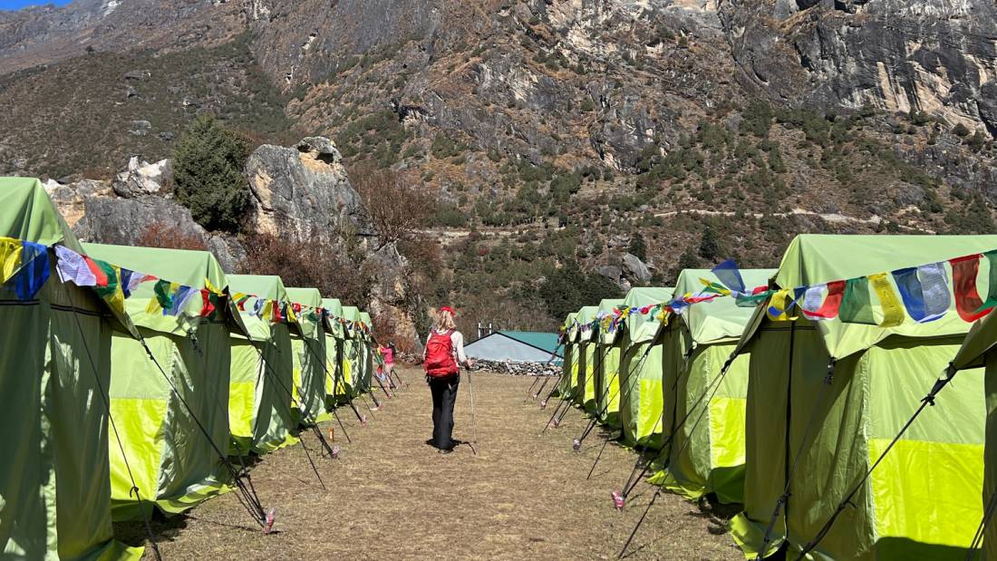 Comfortable campsites in the Everest region | <i>Sue Badyari</i>