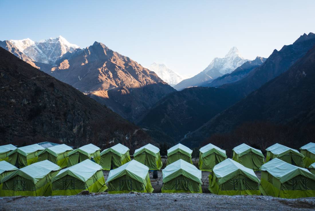Morning views of at our Kyangjuma campsite | <i>Kelvin Law</i>