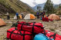 Receive a souvenir World Expeditions kit bag on all Nepal trek |  <i>Lachlan Gardiner</i>