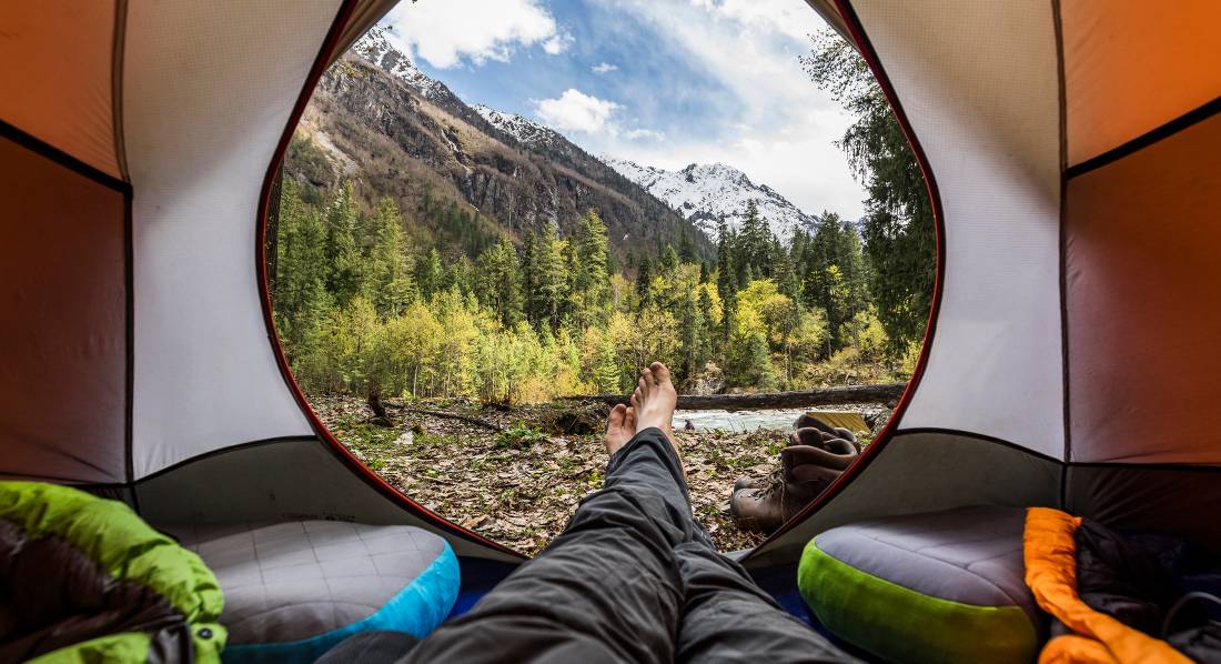 Enjoying the view after a day on the trail in western Nepal |  <i>Lachlan Gardiner</i>