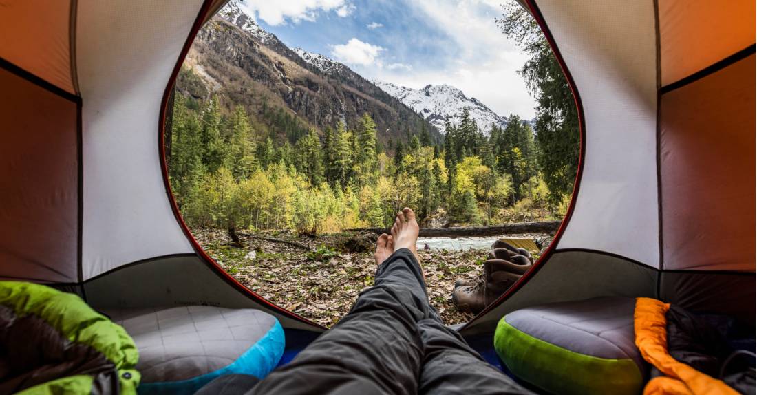 Enjoying the view after a day on the trail in western Nepal | <i>Lachlan Gardiner</i>