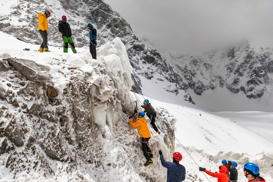 Hone your ice climbing skills with us in Nepal under the guidance of our experienced leaders | <i>Lachlan Gardiner</i>