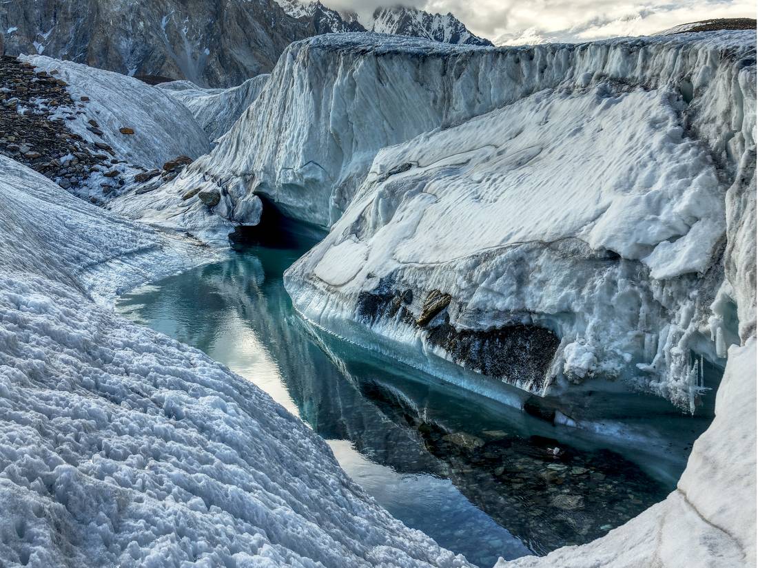 Early morning colours high up near K2 Base Camp |  <i>Michael Grimwade</i>