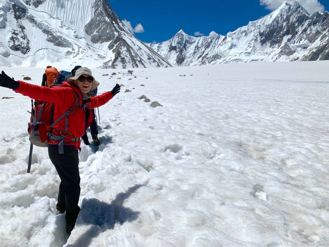 Excited to be on the Vigne Glacier | <i>Soren Kruse Ledet</i>