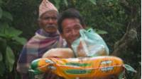 Priceless Nepali smile upon receiving a 'Lend A Hand Appeal' food package