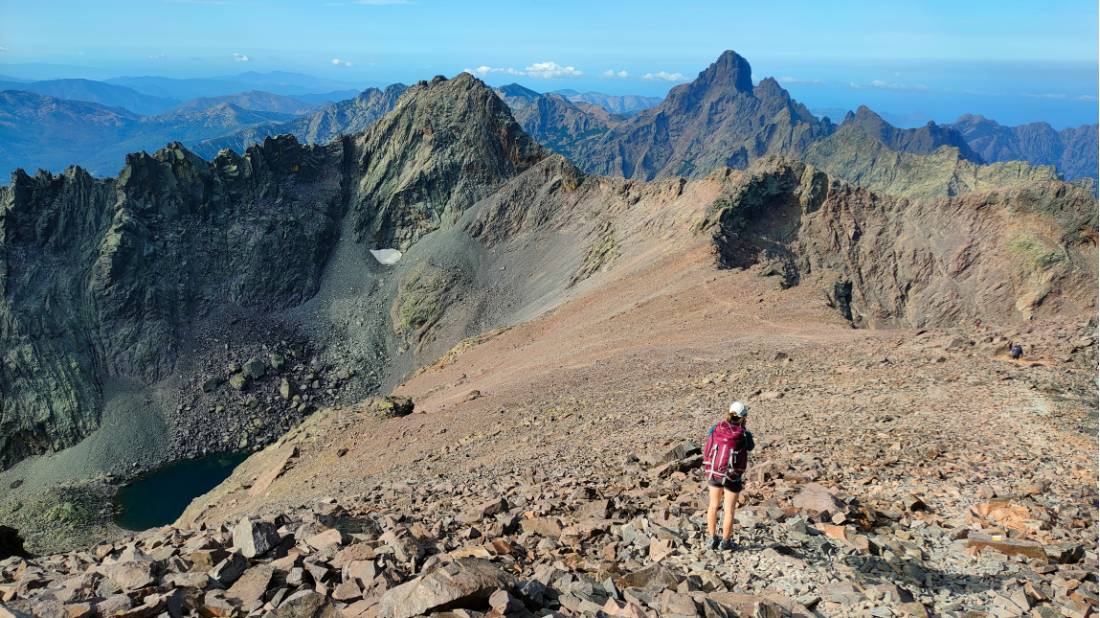 Archive image of Tabea on one of her previous long-distance treks