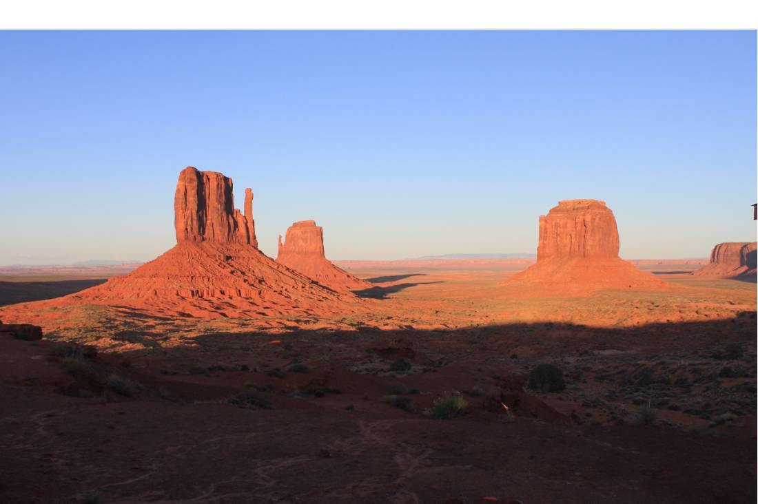 The buttes in Monument Valley Navajo Trival Park at sunset | <i>Brad Atwal</i>