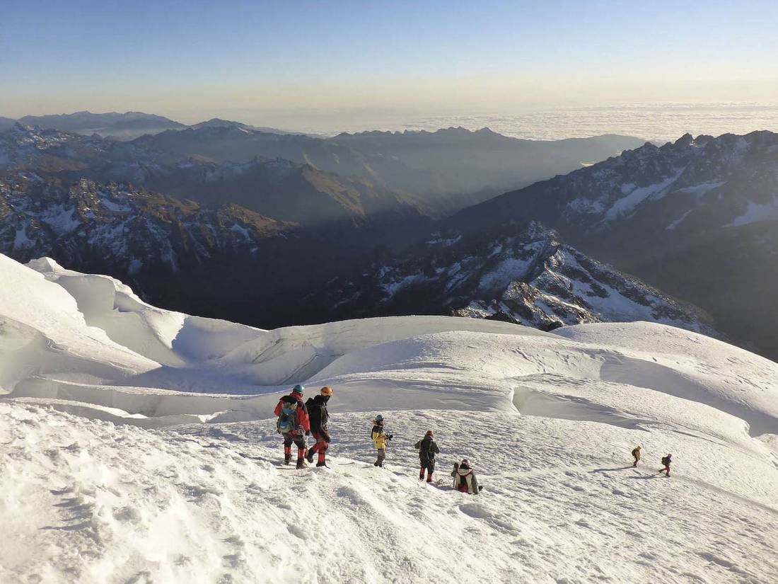 The descent from Huayna Potosi | <i>Anthony Bohm</i>