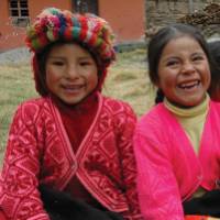 Huilloc School Children during the Huilloc Healthy Cook Stove Project |  <i>Donna Lawrence</i>