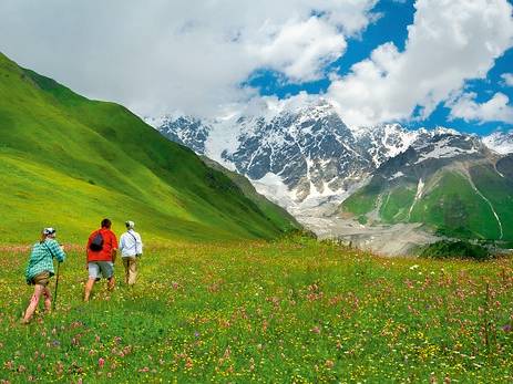 Walking into Georgia's dramatic Caucasus Mountains