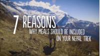 Did you know that meals on a 2-week tea-house based trek in Nepal could cost you in excess of US$800pp?!   A quality trek in Nepal should include all your meals while on trek. It's not just a value for money reason, it also helps protect the local landscapes and your own health while on trek.   Why worry about carrying excess cash and looking for a decent meal at the end of a long day on your feet when you could sit back and enjoy what you came for - the glorious Himalaya.  Watch this video to learn the seven simple reasons we choose to include meals in all our treks in Nepal.  Find your Nepal trek at https://goo.gl/vYxKjb